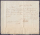 L. "Recouvrement Des Contributions Directes" Datée 1 Janvier 1810 De WYTSCHAETE Pour GAND - Griffe "91/ YPRES" - 1794-1814 (French Period)