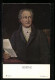 Künstler-AK Portrait Von Goethe Mit Einem Brief  - Schriftsteller
