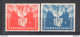 1951 DDR, Visita Presidente Polacco Bierut, 2 Valori, Yvert N. 36-37, MNH** - Otros & Sin Clasificación