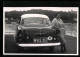 Foto-AK Opel Auto, Kfz-Kennzeichen W422-353, Daneben Die Besitzerin  - Voitures De Tourisme