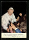 AK Papst Johannes Paul II., Pace A Voi Che Siete In Cristo  - Papi