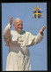 AK Papst Johannes Paul II., Freudestrahlend Mit Offenen Armen  - Papas