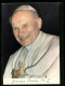 AK Papst Johannes Paul II. Lachend Mit Hand Auf Der Brust  - Pausen