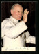 AK Papst Johannes Paul II. Mit Erhobener Hand  - Popes