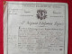 DIPLOME CERTIFICAT D ACTIVITE DE SERVICE A BIMET JOACHIM DE HAUTEVILLE GONDON AU 14 REGIMENT D INFANTERIE LEGERE 1809 - Diplômes & Bulletins Scolaires