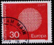 RFA Poste Obl Yv: 483/484 Europa Cept Tissage En Forme De Soleil (Beau Cachet Rond) (Thème) - 1970