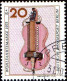Berlin Poste Obl Yv:423/426 Bienfaisance Instruments De Musique (TB Cachet Rond) - Musique
