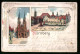 Lithographie Nürnberg, Marktplatz, Lorenzkirche Mit Nassauerhaus  - Nuernberg