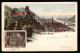 Lithographie Heidelberg, Panoramaansicht, Das Grosse Fass  - Heidelberg