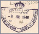 LUXEMBOURG 1946 CENSOR - 2F UPU Arms Postal Card To Germany - Postwaardestukken
