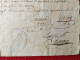 DIPLOME CERTIFICAT AU LIEUTENANT PIERRE BESNARD DU 1 Er BATAILLON DES GARDES COTES DE LA MANCHE 1800 CACHET AUTOGRAPHES - Historical Documents