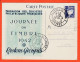 38863 / ⭐ CASTRES 81-Tarn 19-04-1942 Journée Timbre RESTONS GROUPES Timbre 4fr PETAIN Fédération Sociétés Philatéliques  - Castres