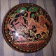 Newer Burma  Regular 2-piece Hand-painted, Hand Etched Covered Box Intricate Work Ca 1990 - Asian Art