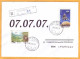 2007 Moldova Cover Special Cancellation Chisinau-7, Space, Nature, Birds, 07.07.2007. - Moldova