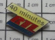 1818B  PINS PIN'S / Beau Et Rare :  MEDIAS / 40 MINUTES RTL TV - Medios De Comunicación