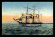BATEAUX - VOILIER  - EN MER - CARTE COLORISEE - Sailing Vessels