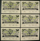 Jena: 6x 50 Pfennig 1921 - Spielvereinigung Jena 08 E.V. - Lokale Ausgaben