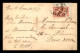 SEMEUSE LIGNEE 50C ROUGE AVEC BANDE PUBLICITAIRE GIBBS N°199a SEUL SUR CARTE POSTALE EROTIQUE - Briefe U. Dokumente