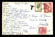CARTE TAXEE - 1 TIMBRE TAXE A 5 FRANCS SUR CARTE DE GRECE ENVOYEE A NEUILLY - 1859-1959 Covers & Documents