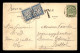 CARTE TAXEE - 2 TIMBRES TAXE A 5 CENTIMES SUR CARTE DE BELGIQUE ENVOYEE A RETHEL (ARDENNES) - 1859-1959 Brieven & Documenten