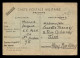 GUERRE 39/45 - CARTE DE FRANCHISE MILITAIRE - VOYAGE LE 22 NOVEMBRE 1939 - Storia Postale