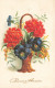 FETES - VOEUX - Bonne Année - Bouquet De Fleurs - Colorisé - Carte Postale Ancienne - Neujahr