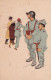 Art Card WWI Nov. 1919 Ill. Krzepowski Krakow  French And Polish Officers Courting A Girl. Polish Soldiers Disappointed - Pologne