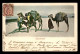 TUNISIE - SCENES ET TYPES - EDITEUR GARRIGUES CARTE PIONNIERE COLORISEE - CARAVANE - SAHARA - CHAMEAUX - Tunisie