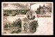 ALLEMAGNE - HERFORD - CARTE LITHOGRAPHIQUE GRUSS - Herford