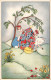 FETES - VOEUX - Joyeuses Pâques - Petites Filles - Œufs De Pâques - Animé - Colorisé - Carte Postale Ancienne - Easter