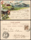 Ansichtskarte Litho AK Adelboden Gruss Von 3 Bild Engstligenalp 1899 - Other & Unclassified