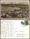 Ansichtskarte Konstanz Luftbild Bodensee Rheinausfluß Schweizer Alpen 1950 - Konstanz