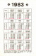 Delcampe - H2243 - 9 X Taschenkalender Kalender - Tamaño Pequeño : 1981-90