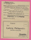 LUDWIG PHILIPPSOHN, DRESDEN, SEILERWARENGROSSHANDLUNG. DOPPELKARTE NACH NAILA A. D. SELBITZ,1918. - Covers & Documents