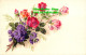 R355929 Colourful Flowers And Pink Roses. Postcard - World