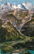 13038669 Interlaken BE Panoramakarte Mit Eiger Moench Und Jungfrau Interlaken - Other & Unclassified