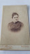 PHOTO CDV TETE DE FEMME   -  PHOTOGRAPHE MASSIP TOULOUSE V° 10.5X6.5 CM PHOTO NUAGE - Antiche (ante 1900)