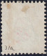 Schweiz Sitzende Helvetia 10 Rp. Blau SBK#31 Mit Violetter Tintenentwertung Zahnfehler - Used Stamps