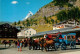 12969897 Zermatt VS Bahnhofplatz Pferdekutschen Matterhorn Mont Cervin Walliser  - Autres & Non Classés