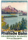 12948857 Rhaetische Bahn Emile Cardinaux Plakat 1916 Graubuenden Schweiz Silsers - Sonstige & Ohne Zuordnung