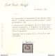 1892-94 SAN MARINO, Catalogo Sassone N. 22a - 5 Lire Carminio Su Verde Scuro - MNH** - Certificato Bolaffi Storico - Altri & Non Classificati
