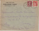 1937 - ALSACE - CACHET AMBULANT KRUTH A MULHOUSE 2° (IND 7) ENVELOPPE De THANN => CERNAY - Bahnpost