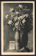 AK Blindgänger Zu Einer Vase Umfunktioniert Mit Widmung Herzlichen Gruss Aus Dem Felde 1916  - Guerra 1914-18