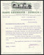 Rechnung Zürich 1923, Hans Krebser, Internationale Grosstransporte, Elektrische Eisenbahn An Einem Tunnel  - Zwitserland