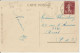 1930 - ALSACE - CACHET AMBULANT MULHOUSE A KRUTH 1° (IND 7 !) CP De THANN => ARRAS - Bahnpost