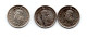 3 Pièces SUISSE - 1/2 FR 1952 - 1957 - 1945 (ref  F 02) - 1/2 Franc