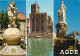 34 - Agde - Multivues - Amphitrite, Déesse De La Mer - Sculptures - Automobiles - CPM - Voir Scans Recto-Verso - Agde