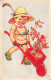 ENFANTS - Dessins D'enfants - Un Petit Jardinier - Colorisé - Carte Postale Ancienne - Kindertekeningen