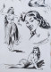 Maxime ROUBINET (Max Pen) Illustrateur BD 2 Dessins Originaux  Plume  Personnages Femme - Drawings