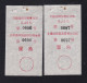 CHINA CHINE CINA ANHUI  ADDED CHARGE LABEL (ACL)  0.10 YUAN  X 2 VARIETY 附加费 / 附费加 RARE!! - Autres & Non Classés